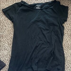 Merona Women's Classic Black Short Sleeve Tee